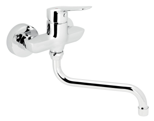 Drezová umývadlová batéria 100 mm Metalia 54, chróm