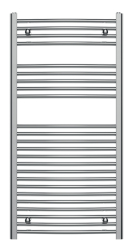 Vykurovacie teleso oblé - chróm