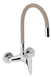 Drezová batéria s elastickým ramenom 150mm, béžová-chróm