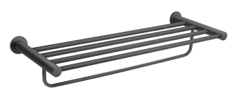 Veľký držiak uterákov so závesom SMILE, gun metal