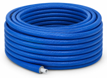 5-vrstvá rúrka PERT/AL/PERT s hliníkovou vrstvou 16x2mm a izoláciou  9mm - modrá, kotúč 100 m