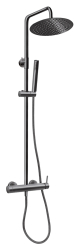 Sprchový set + sprchová batéria Ciriculus, gun metal