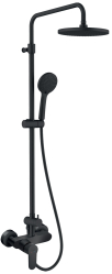 Sprchová súprava + sprchová batéria Nostris, čierna