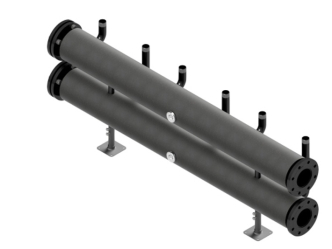 Kaskádový kolektor MK100-2F, DN100