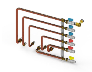 Pravá pripojovacia sada ku kotlu Solid Comfort